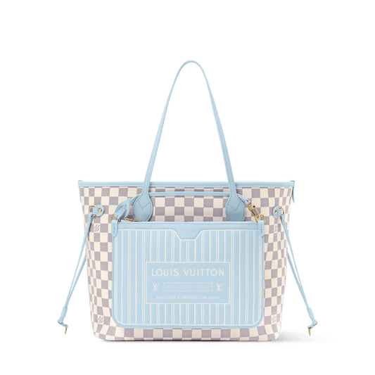 Women's Neverfull Inside Out MM Damier Azur Tote N40946