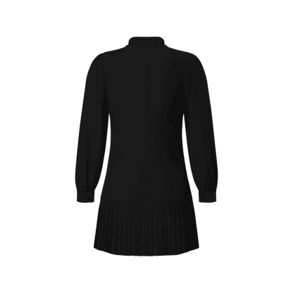 Women's Pleat Hem Lavalière Dress