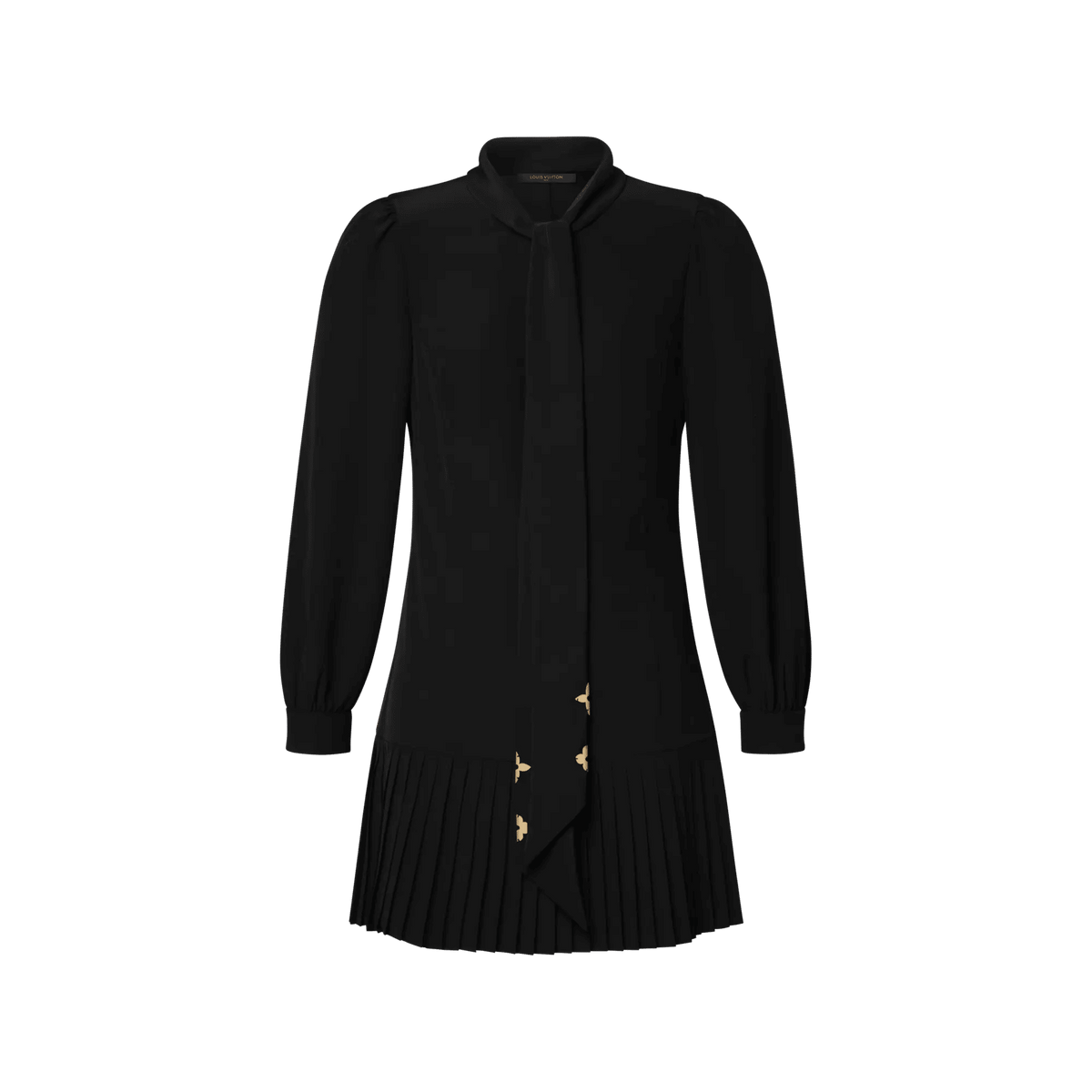 Women's Pleat Hem Lavalière Dress
