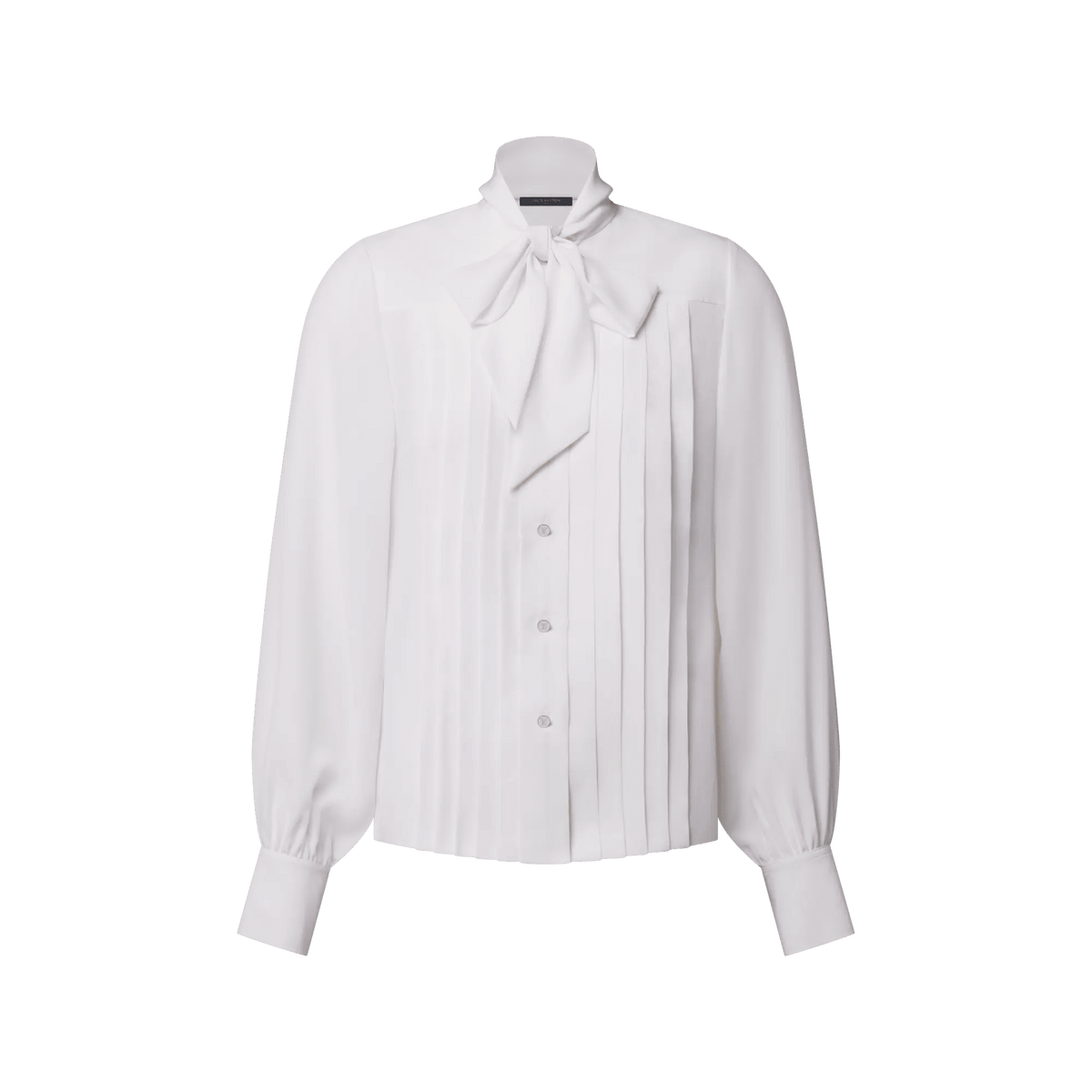 Women's Pleated Lavallière Blouse