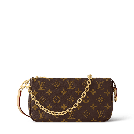 Women's Pochette Accessoires Monogram Canvas Chain Wallet