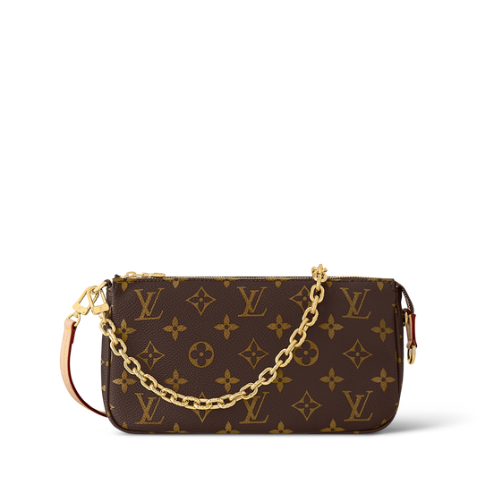 Pochette Accessoires Monogram Coated Canvas Gold-Color Hardware