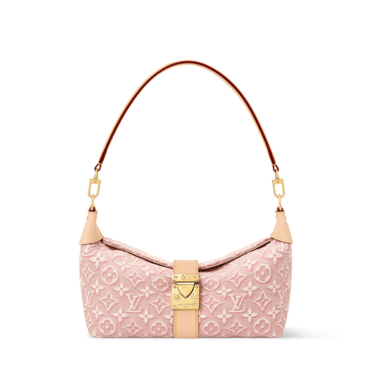 Pochette Mia Monogram Emblème Rose Ruban Gold-Toned Hardware