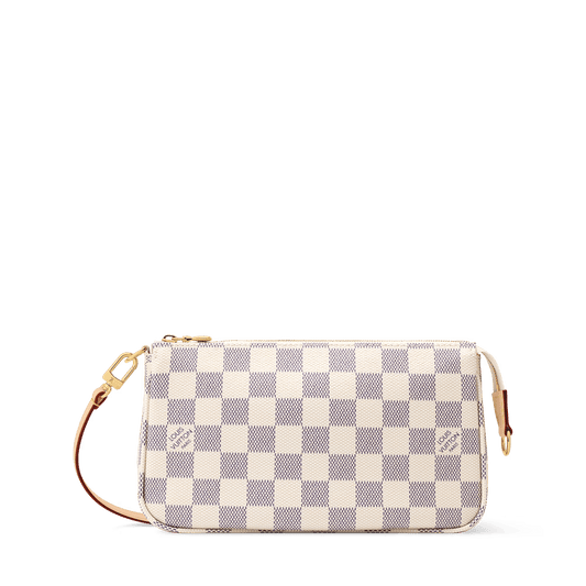 Pochette Accessoires Damier Azur Coated Canvas Gold-Toned Hardware