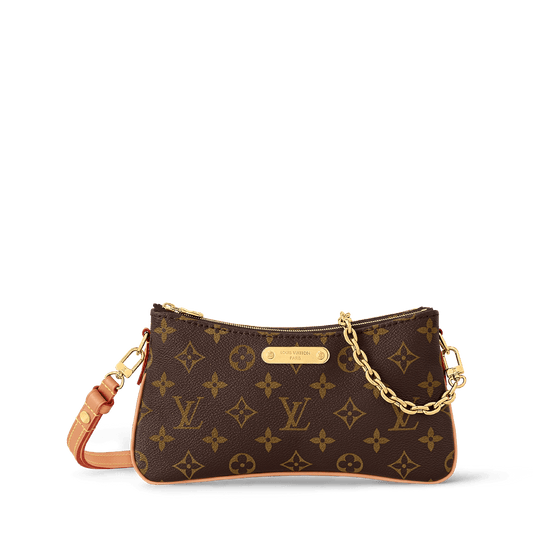 Pochette Liv Monogram Coated Canvas Gold-Toned Hardware