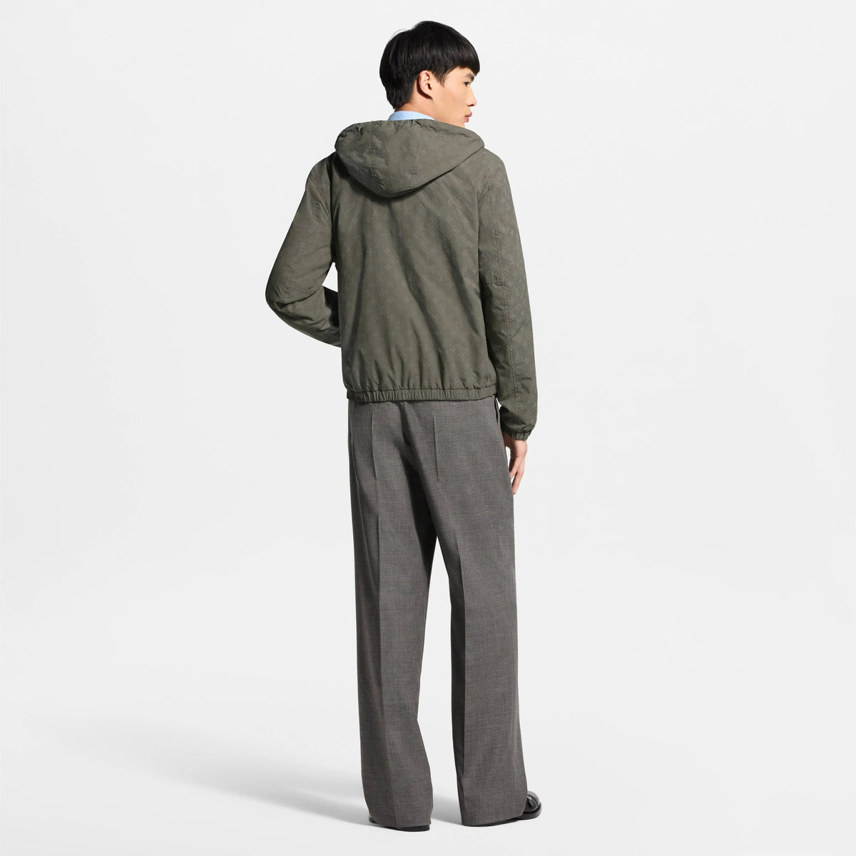 Men's Reversible Monogram Reflective Windbreaker