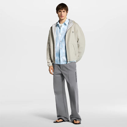 Men's Reversible Leather Hooded Blouson