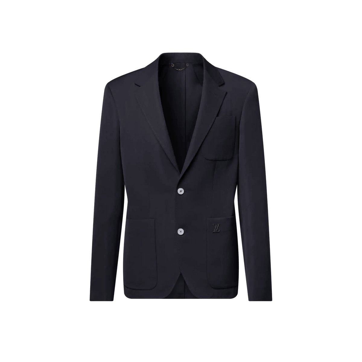 Men's Relaxed Wool-Linen Single-Breasted Jacket