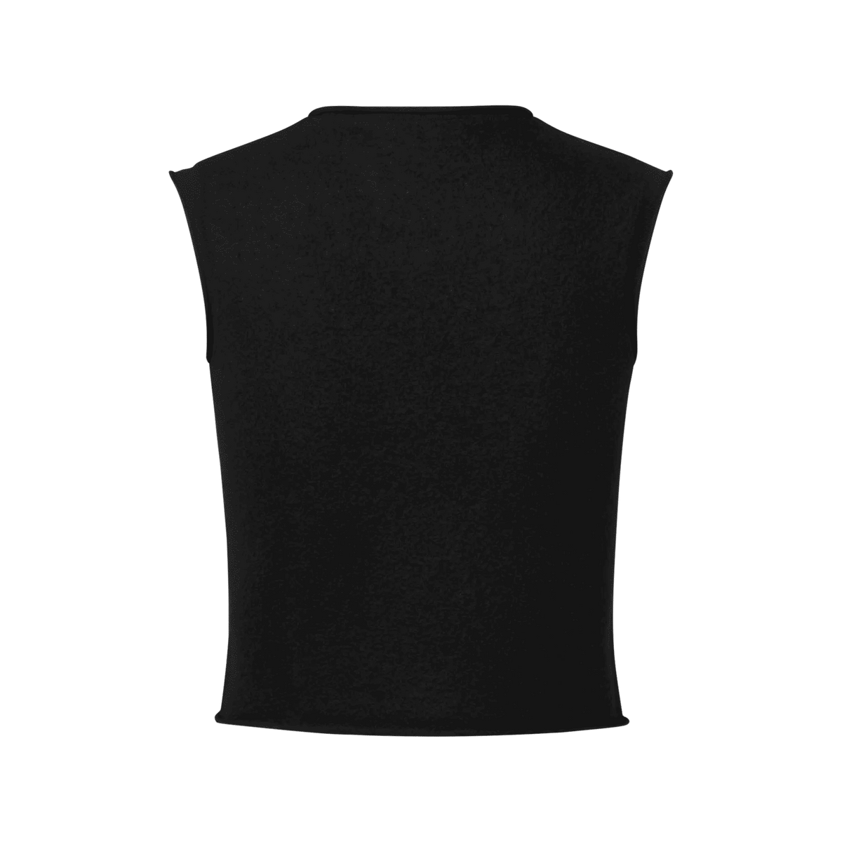 Women's Rolled Hem Cropped Knit Top