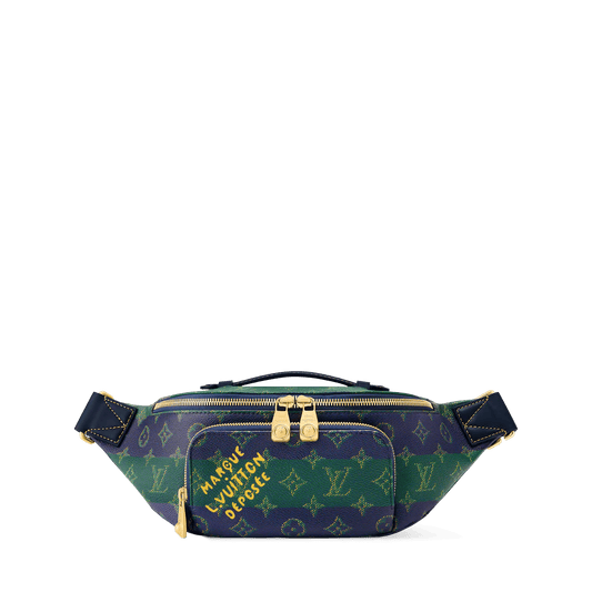 Men's Rush Bumbag Blue Stripes