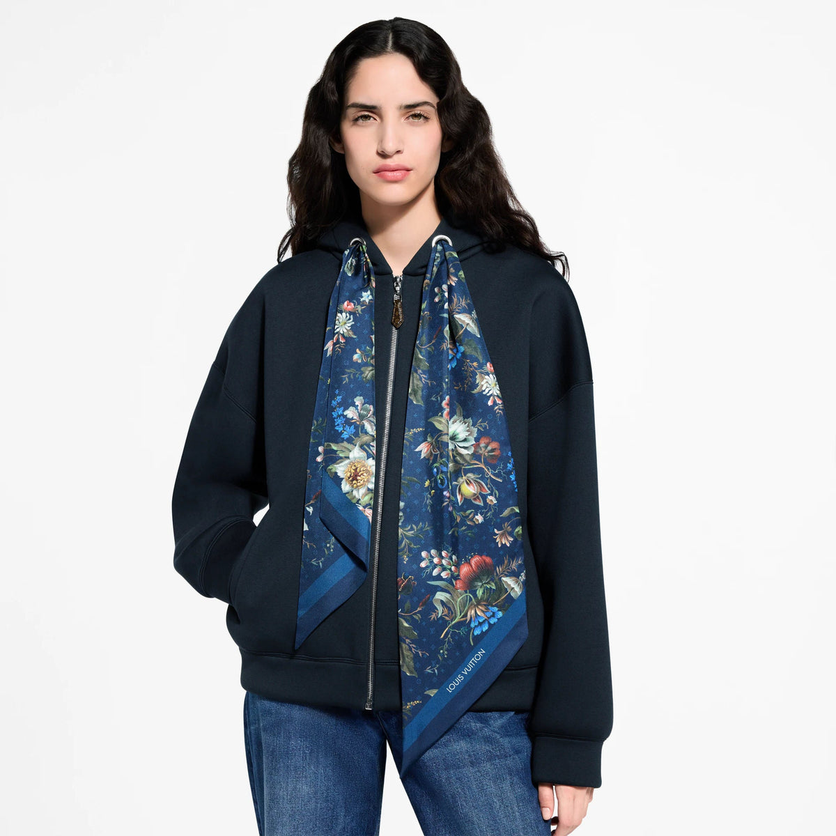 Women's Scarf Detail Hoodie
