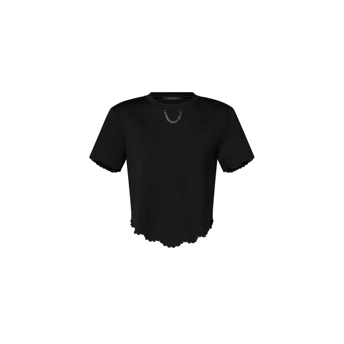Women's Scallop Hem Crop Top