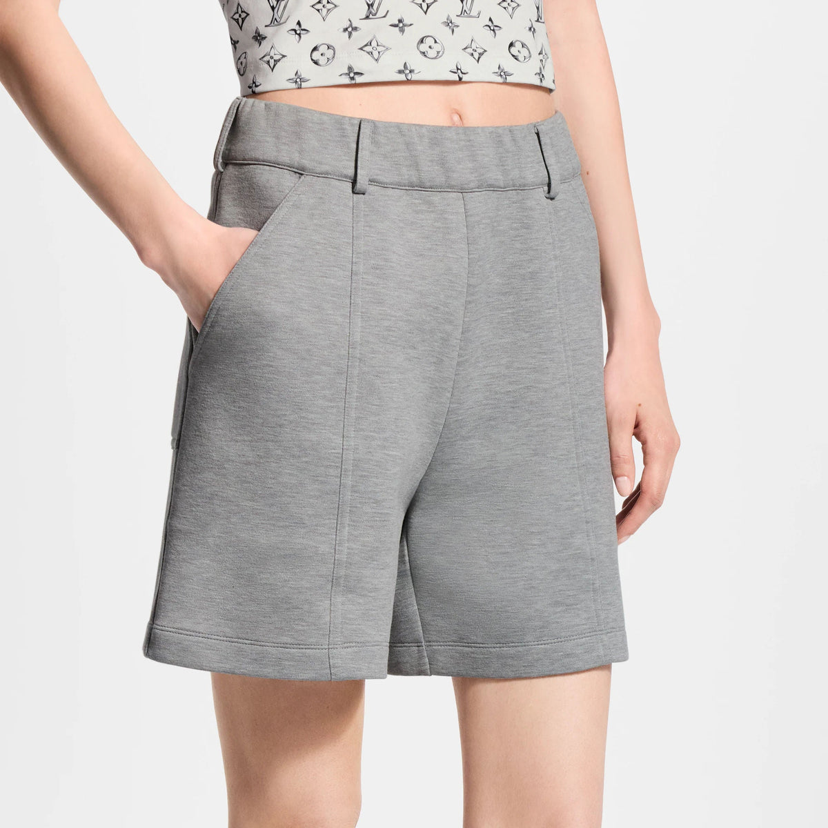 Women's Seam Detail Jersey Shorts