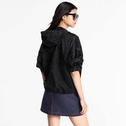 Women's Shiny Monogram Short Parka