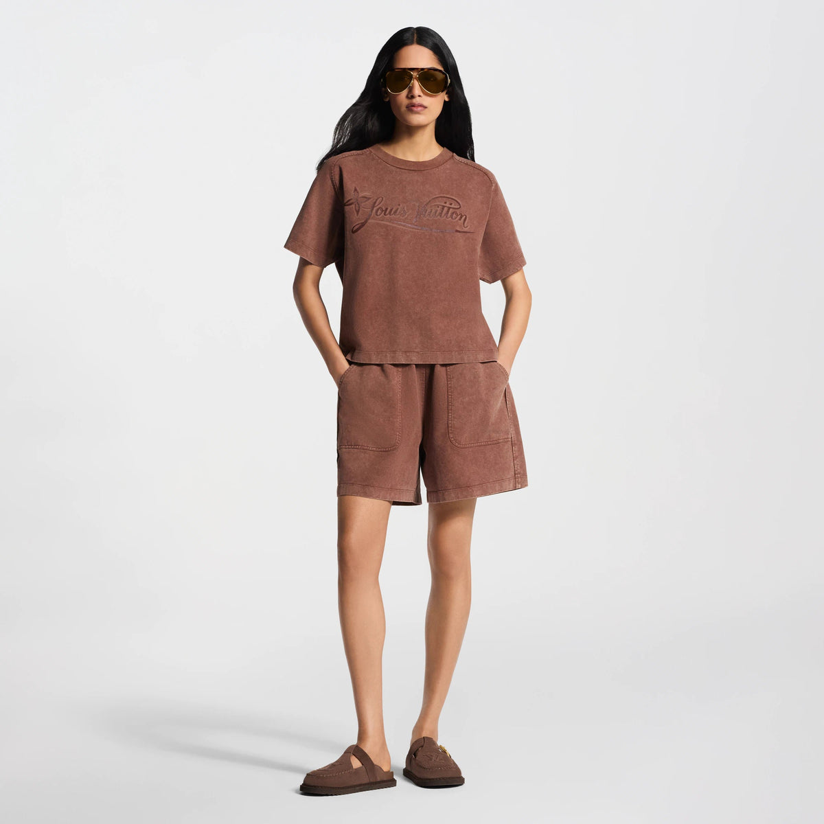Women's Signature Print Overdyed T-Shirt