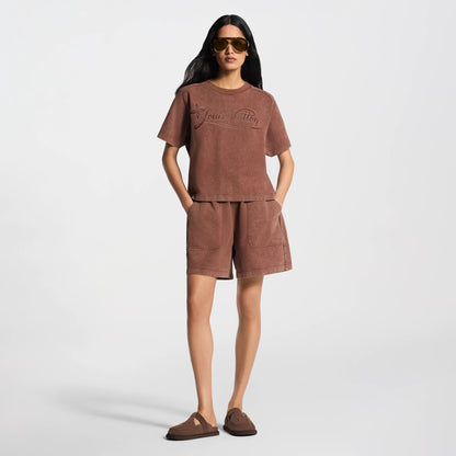 Women's Signature Print Overdyed T-Shirt