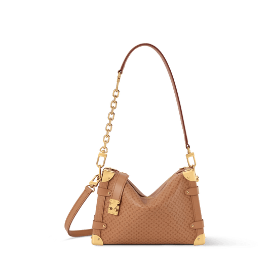 Women's Side Trunk MM Minigram Calfskin Shoulder Bag