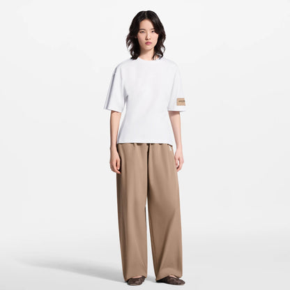 Women's Patch Tapered Cotton Jersey T-Shirt