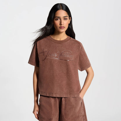 Women's Signature Print Overdyed T-Shirt