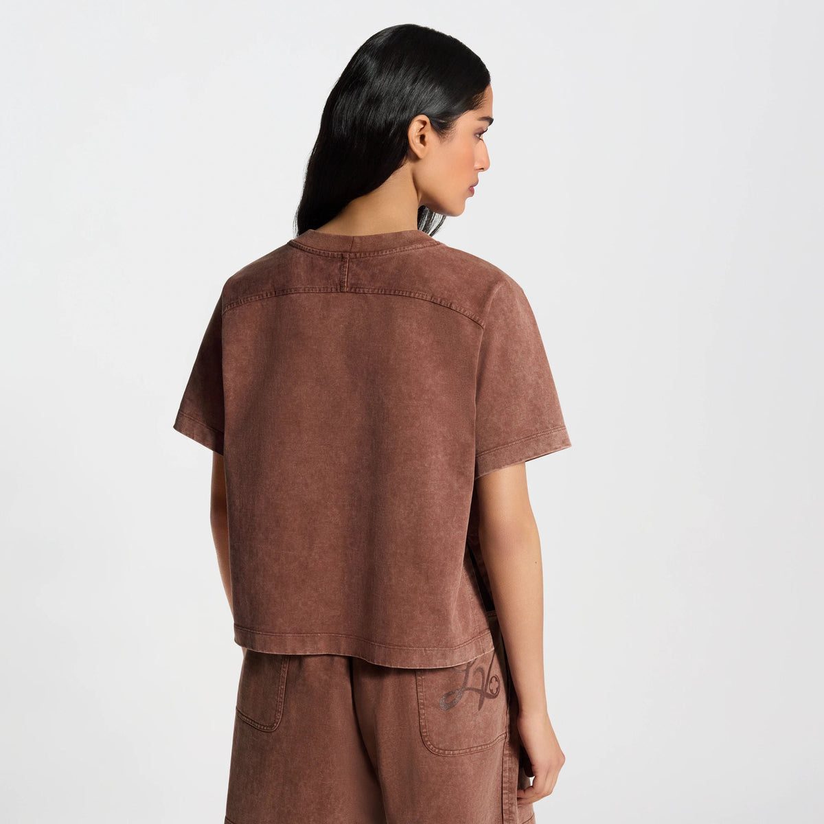 Women's Signature Print Overdyed T-Shirt