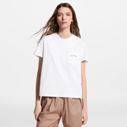 Women's Embroidered Pocket T-Shirt