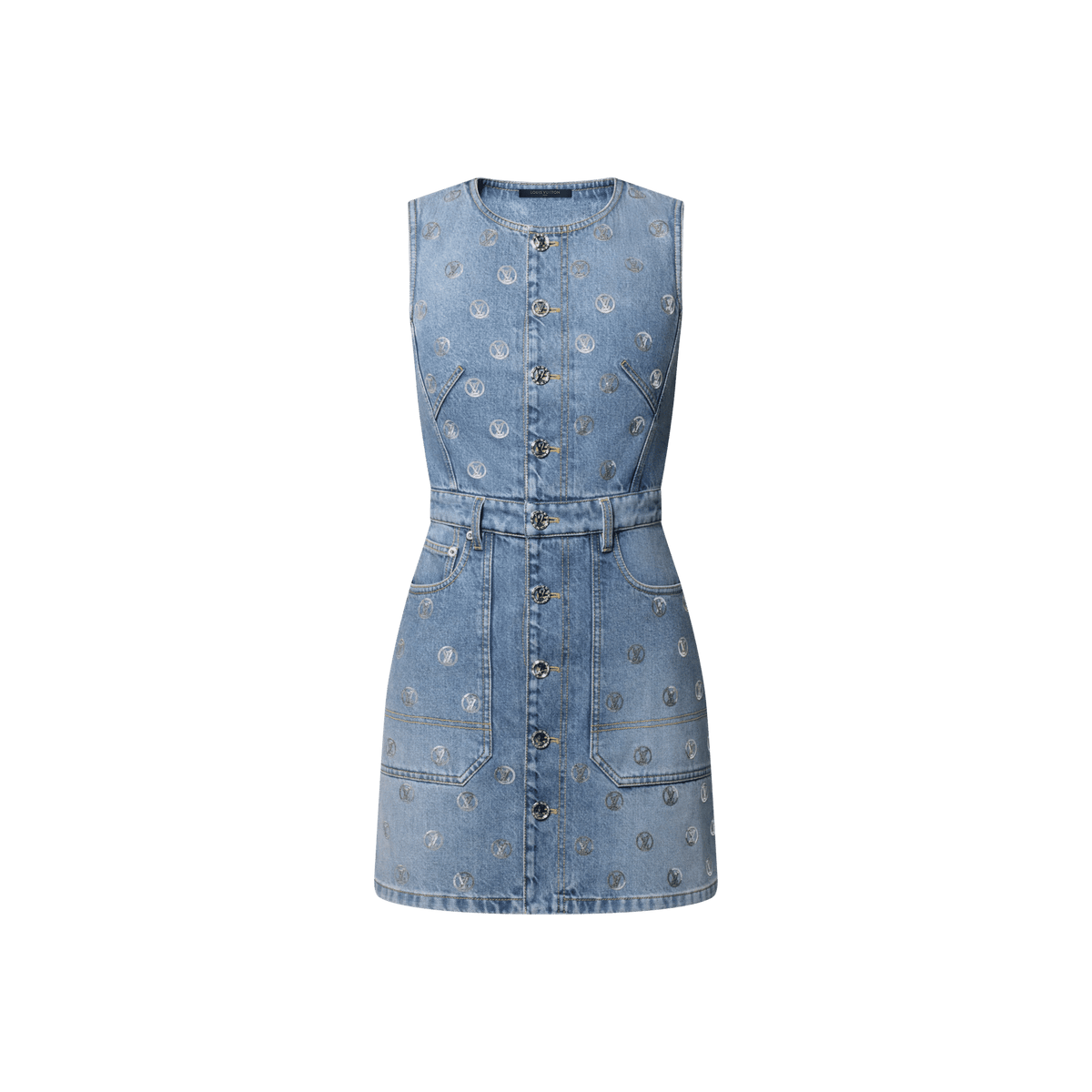 Women's Signature Sequin Denim Dress