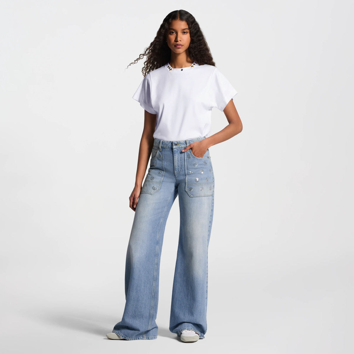 Women's Signature Sequin Flared Jeans
