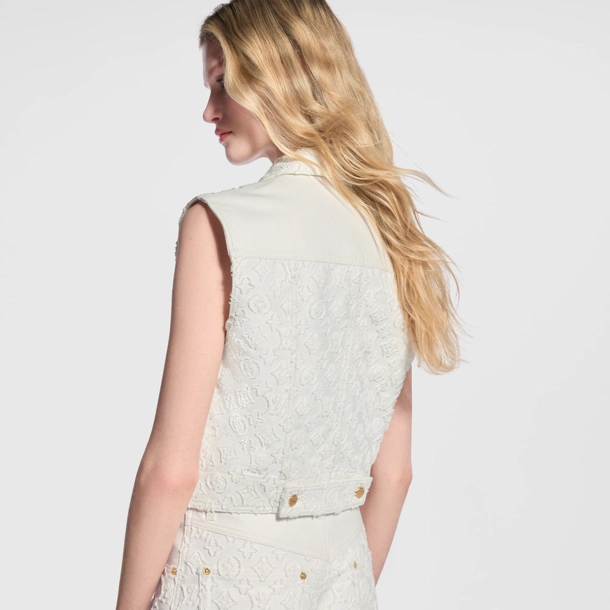 Women's Sleeveless Monogram Fil Coupé Jacket