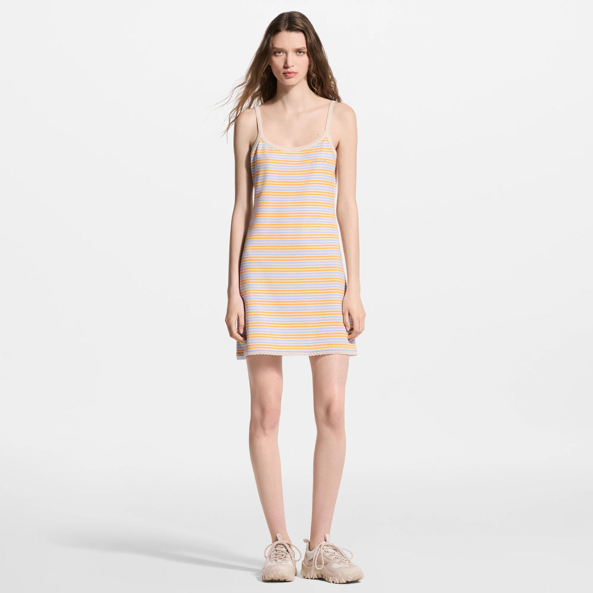 Women's Striped Cotton Jersey Dress