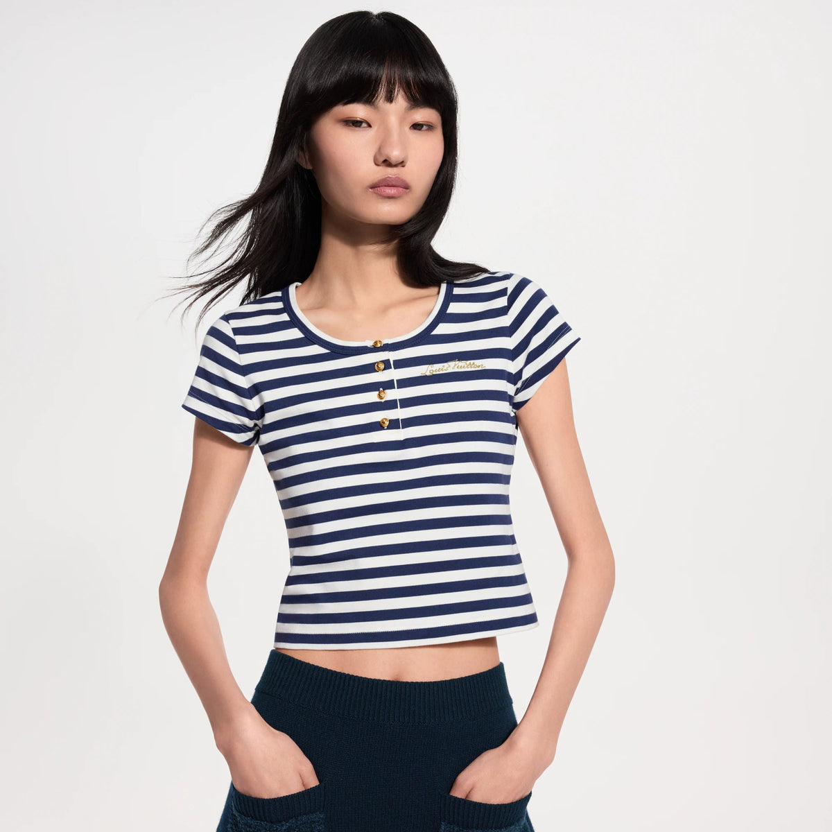 Women's Striped Fitted T-Shirt