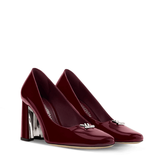 Women's Swing Bordeaux Patent Calf Leather Pump 1AJMLE