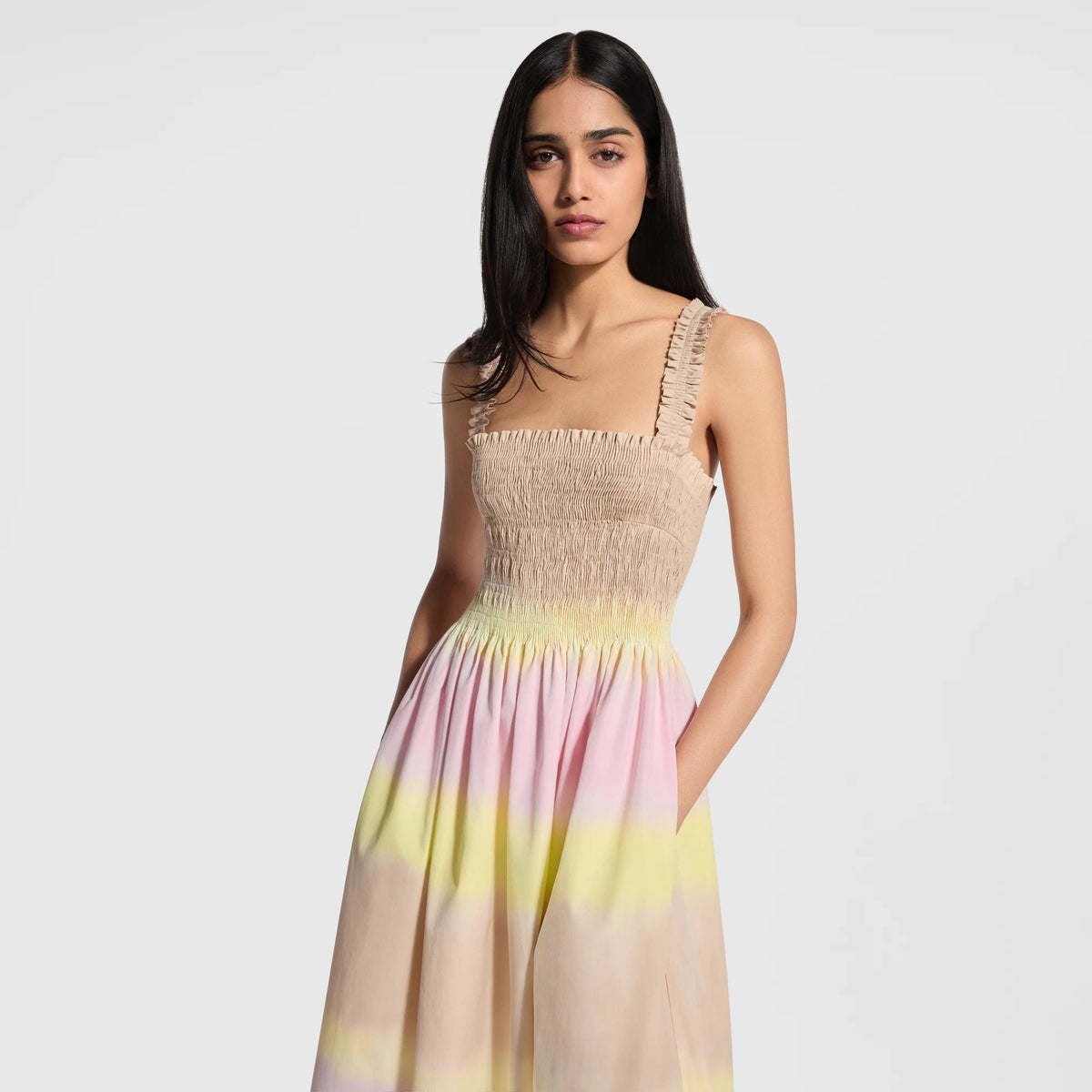 Women's Tie Dye Smocked Dress
