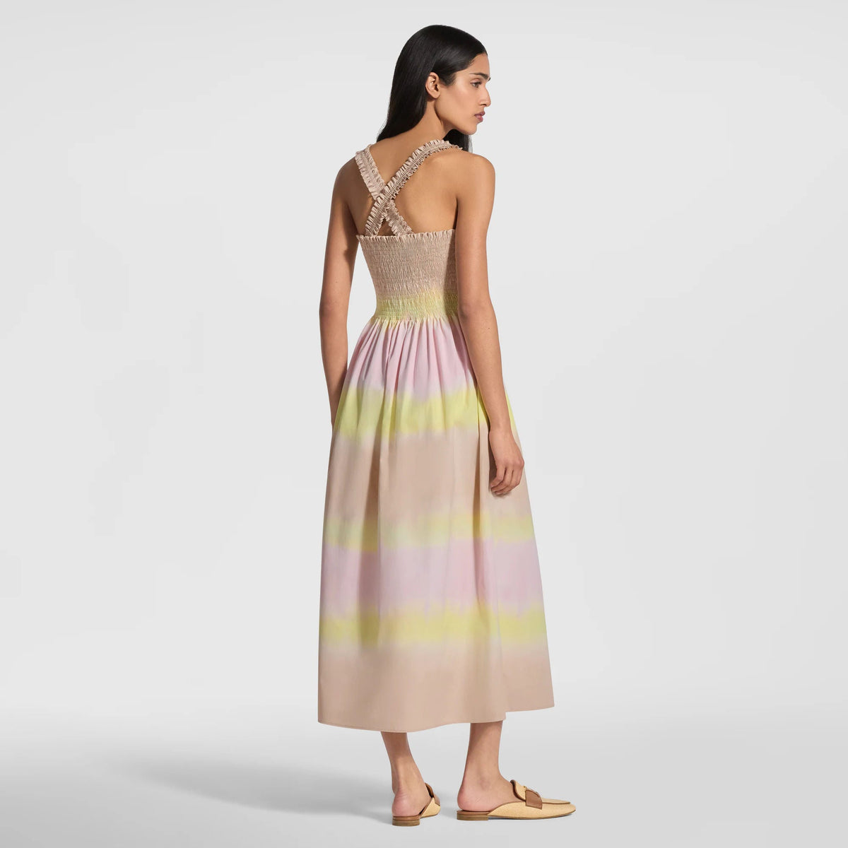 Women's Tie Dye Smocked Dress