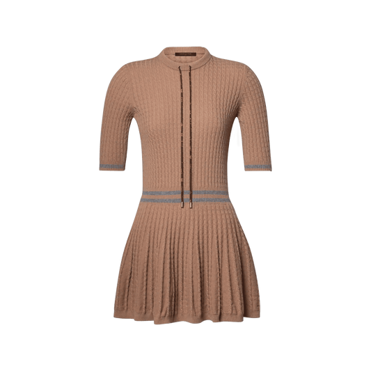 Women's Varsity Stripe Cable Knit Dress