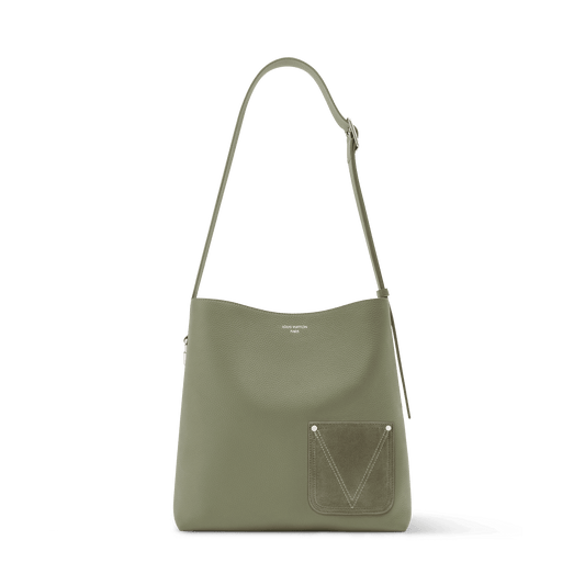 Men's Verso Hobo LV Touch Calfskin Khaki