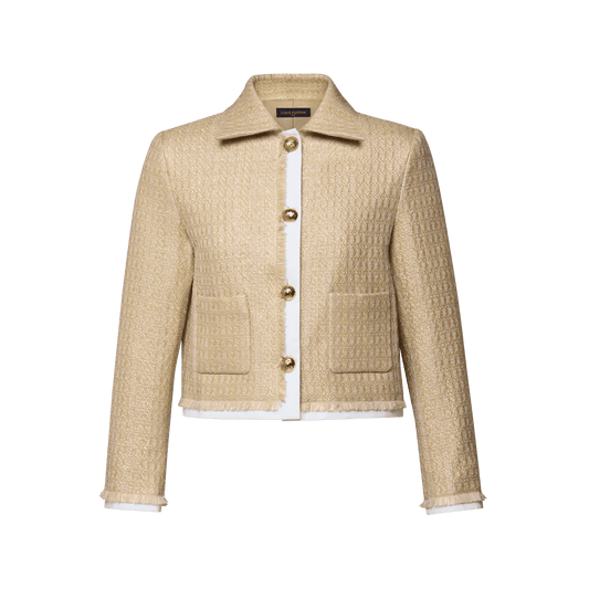 Women's Woven-Effect Tweed Tailored Jacket