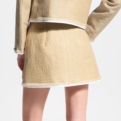 Women's Woven-Effect Tweed Mini Skirt