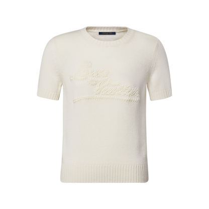Women's Embroidered Signature Knit Top