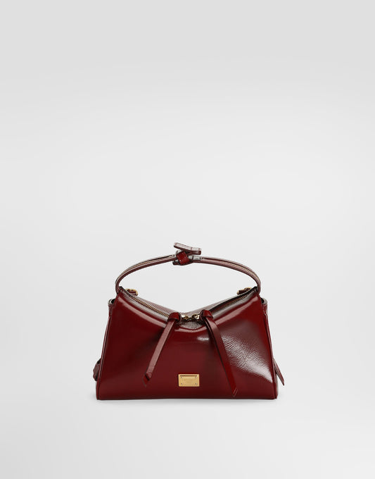 Mini Vittoria Handbag Calfskin Red Vintage Brass Hardware