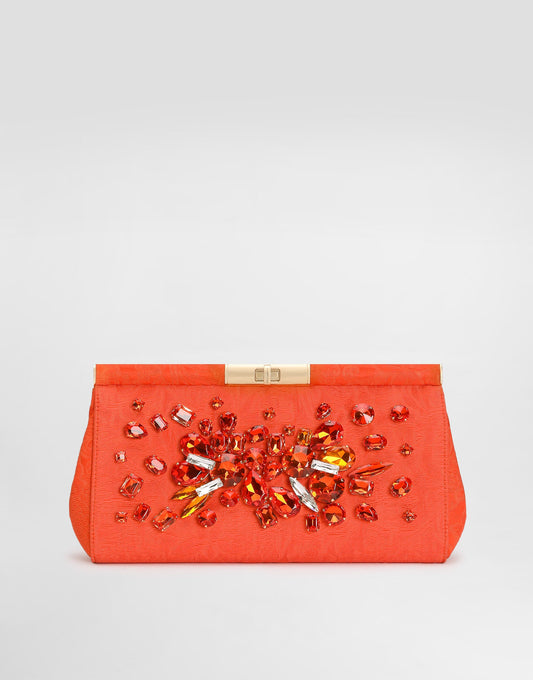 Marlene Shoulder Bag Embroidered Brocade Multicolor Light Gold Hardware