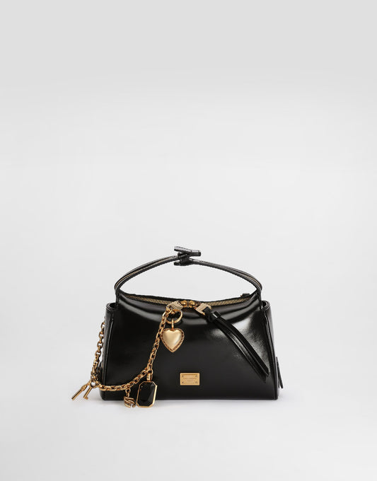 Mini Vittoria Handbag with Charms Calfskin Leather Multicolor Vintage Brass Hardware