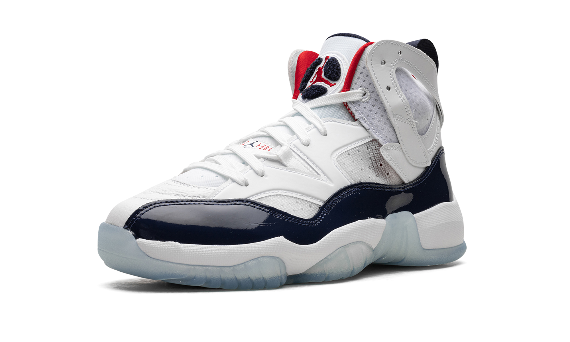 Jumpman Two Trey "White / Navy / University Red"