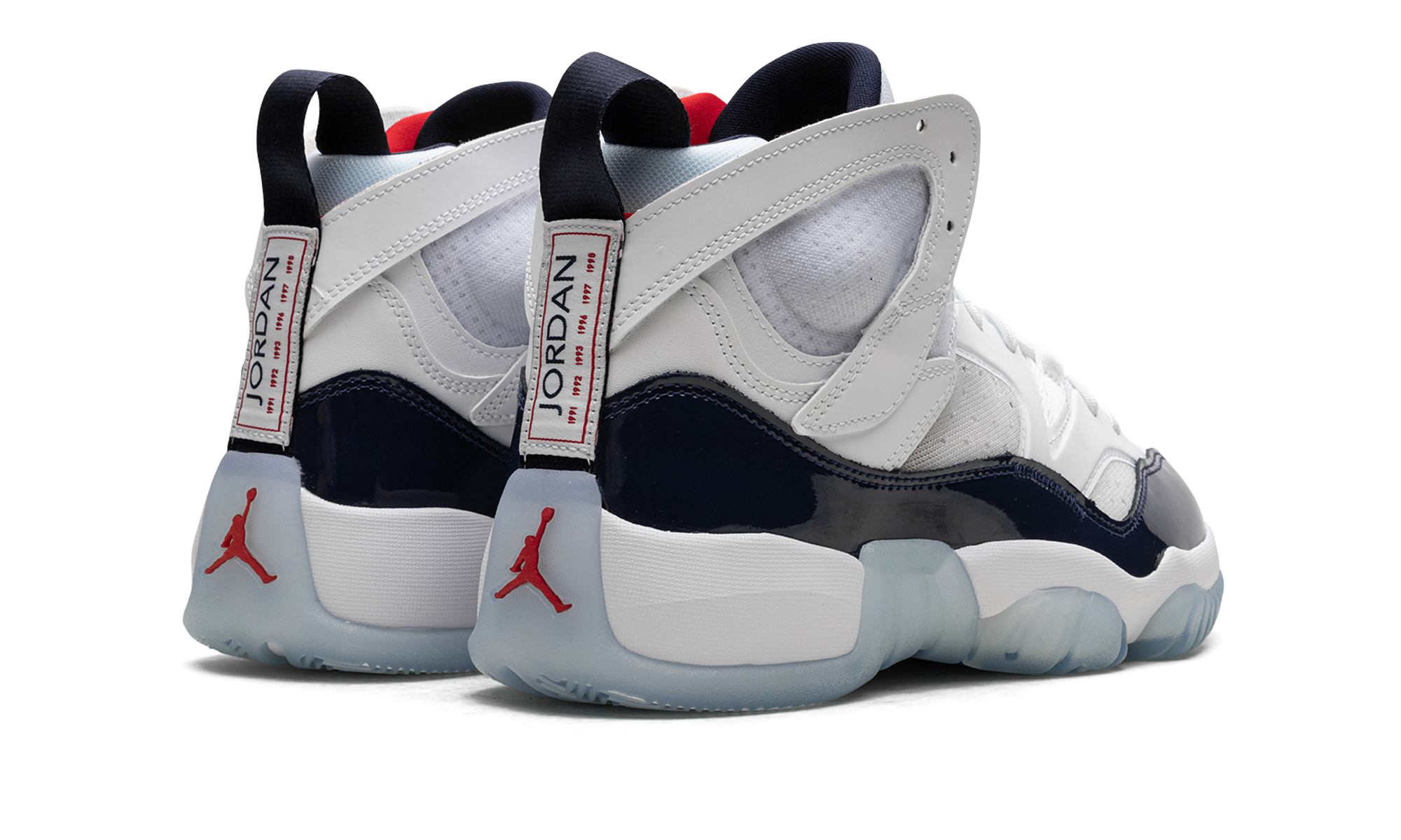 Jumpman Two Trey "White / Navy / University Red"
