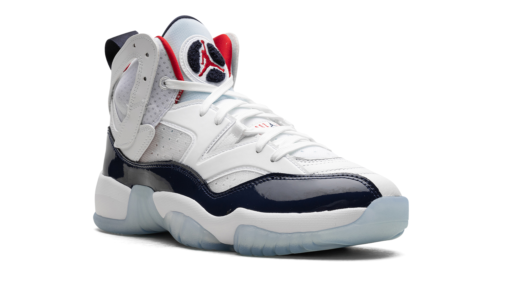 Jumpman Two Trey "White / Navy / University Red"