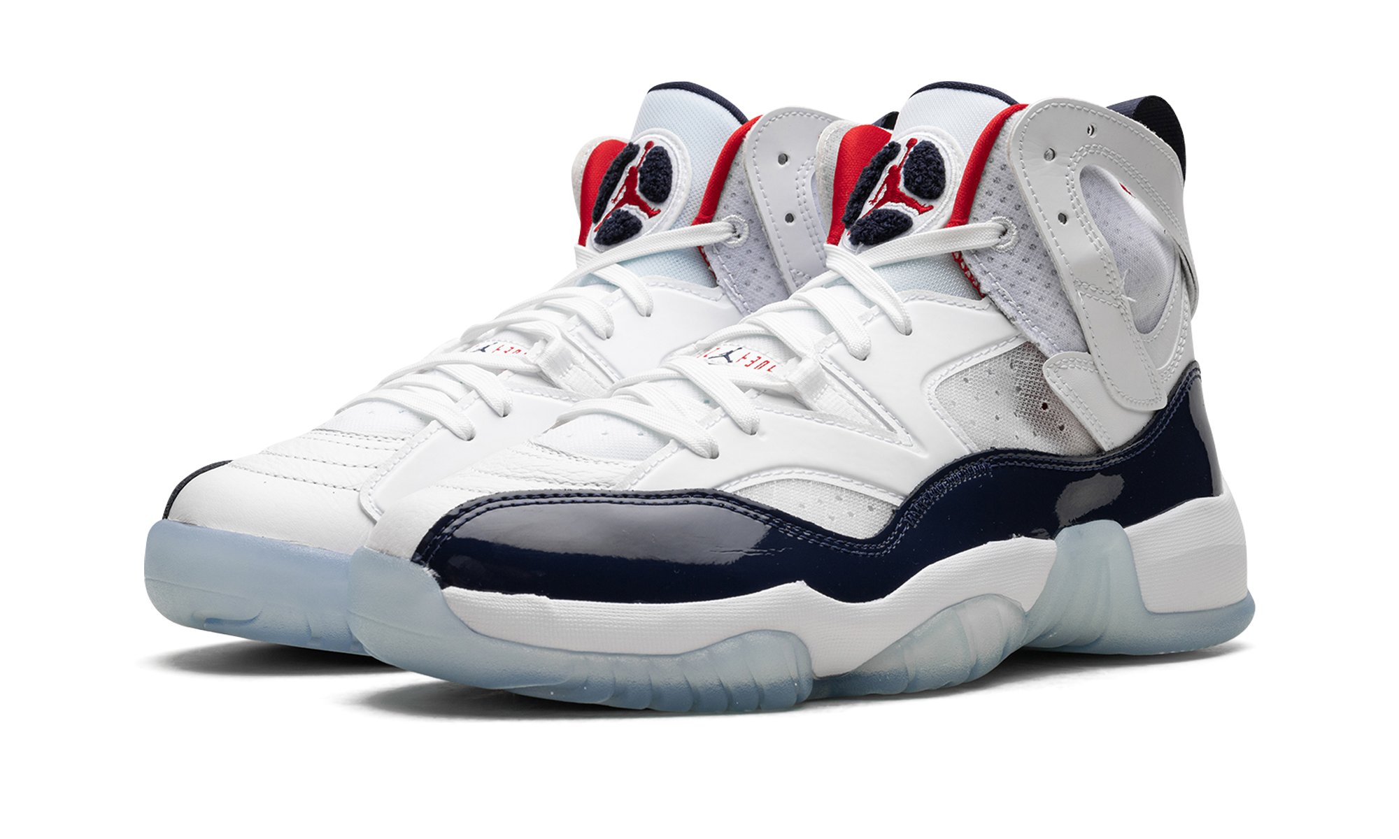 Jumpman Two Trey "White / Navy / University Red"