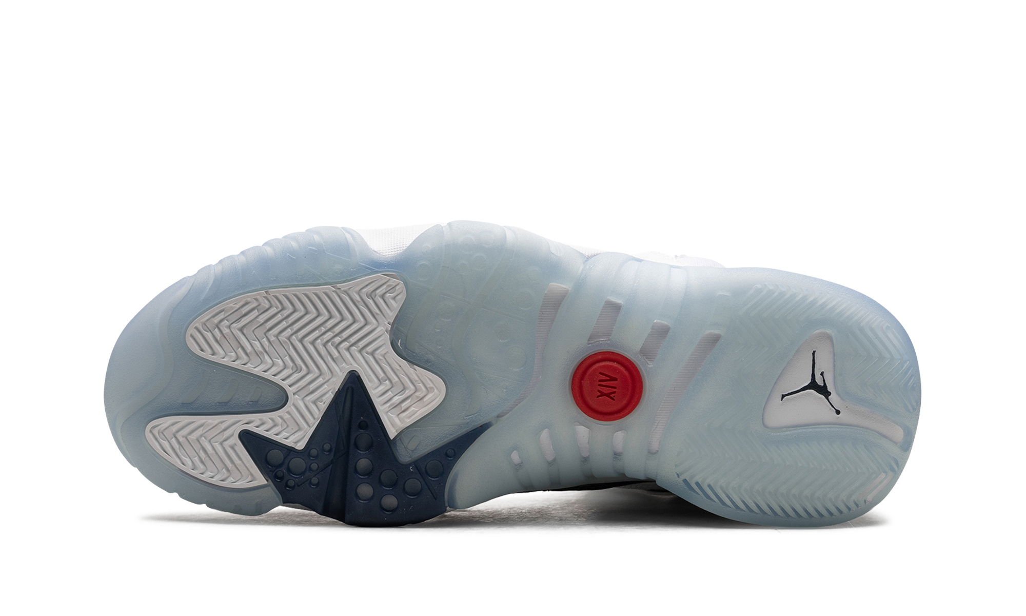 Jumpman Two Trey "White / Navy / University Red"