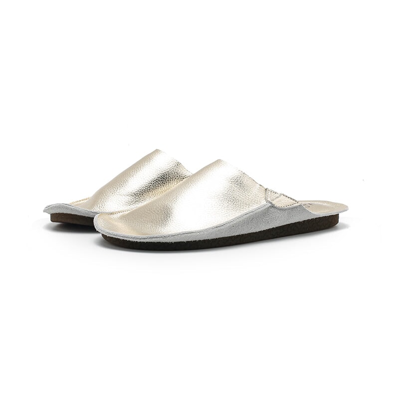 Premium Soft Leather Slip-On Mules 10 Color Comfortable Casual Flat Summer Slippers