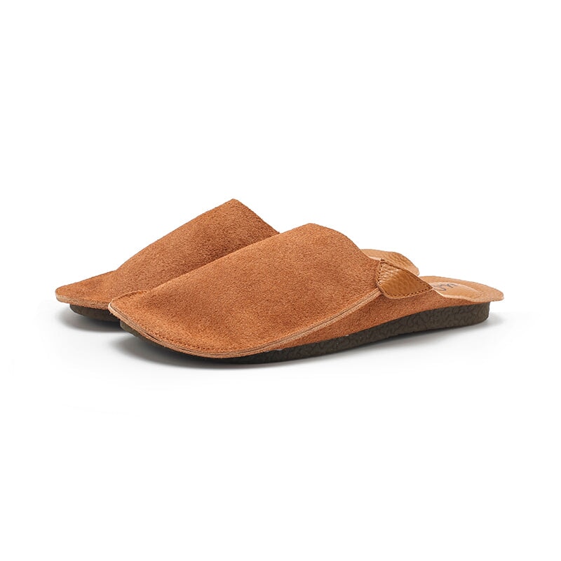 Premium Soft Leather Slip-On Mules Summer Slippers Comfortable Casual Flat Shoes in 10 Colors