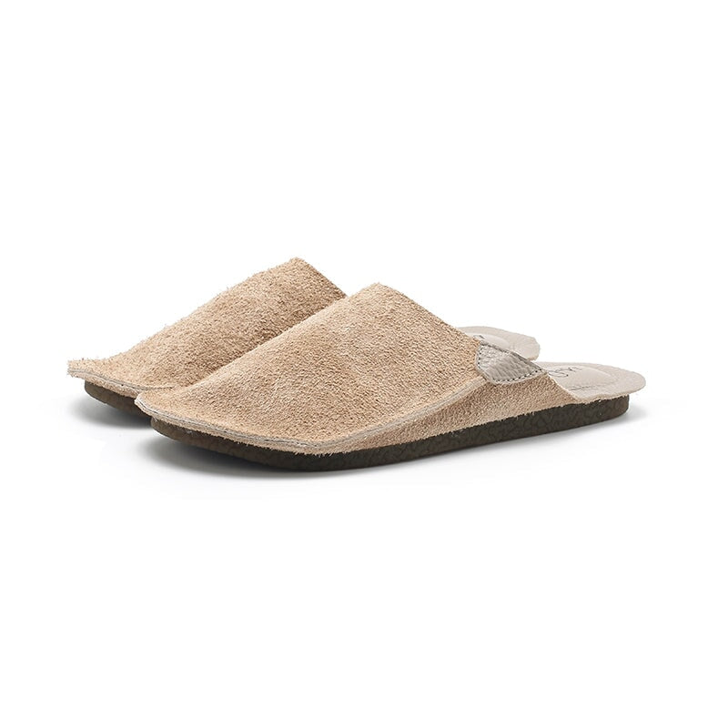 Premium Soft Leather Slip-On Mules Summer Slippers Comfortable Casual Flat Shoes in 10 Colors