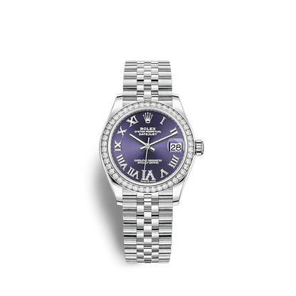 Datejust 31, Oystersteel, 18kt White Gold and diamonds, Ref# 278384RBR-0030